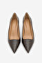 Women's Stiletto Croco Patterned Classic Heeled Shoes Olfin Brown Croco - 5