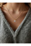 Circle Embellished Drop Necklace - 3