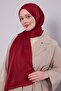 Red Plain Purple Shawl - 3