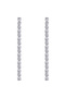 Silver Tassel Dangle Earrings - 5