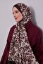 Bitter Brown Floral Patterned Vivian Shawl - 3
