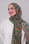 Green Leopard Print Vivian Shawl