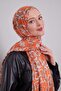 Orange Leopard Pattern Vivian Shawl