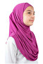 Practical Ready-To-Wear Children's Shawl with Boned Fastening Fuchsia - 4