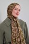 Grass Green Leopard Pattern Vivian Shawl