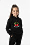 Mon cheri Printed premium kids' hooded pocket and drawstring premium compact sweatshirt tracksuit set