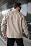 Stone Color Cashmere Shirt Men's Jacket E6765 - 4