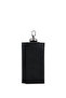 Men's Genuine Leather Black Caviar Keychain
