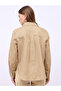 Women Beige Embroidered Long Sleeve Shirt - 4