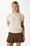Roman Süzene Detail Cream Knitwear Sweater