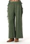 Elastic Waist Aylin Autumn and Winter Long Pocket Knitwear Pants Khaki Hk