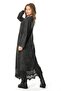 Long Sleeve Sena Ethnic Patterned Autumn and Winter Long Knitwear Dress Smoked Fm - 4