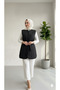 Crinkle Fabric Belted Quilted Vest - 5