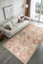Design Beige Classic Floral Chenille Carpet Rug Runner Non-Slip Fringed Washable Living Room Kitchen Hallway - 2