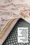 Design Beige Classic Floral Chenille Carpet Rug Runner Non-Slip Fringed Washable Living Room Kitchen Hallway - 5
