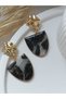 Black Shiny Glitter Night Party Women Earrings Marble Bone Pattern Polymer Clay Earrings Handmade - 4