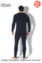 Premium Men's Moisture-Proof and Odor-Resistant Thermal Fabric Long Sleeve Top and Bottom Set Underwear Set Gift - 6