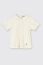 Baby Girl Short Sleeve Ecru T-Shirt