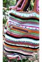 Handmade Knitted Bag / Crochet with Colored Orlon-Cotton Yarn / Lined, with Outer Pocket (41X36) - 6