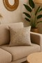 Gold Foil Cream Cushion Cover Decorative Bohemian Soft Sofa Back Pillow Gift Christmas 45X45 - 2