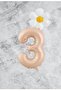 Sand Beige Rakam Daisy Foil Balloon Set Age 3