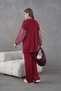 Women's Beaded Embroidered Wide-Fit Knit Cardigan and Pants Top and Bottom Set - 8