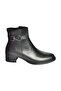 V555311503 Black Genuine Leather Low Heel Women's Boots - 4