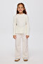 Girl's Ecru Knitwear Sweater