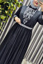Women's Hijab Clothing Plus Size V Stone Evening Dress - 5