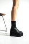 Clara Women's Stretch Wedge Heel Boots - 5