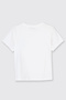 Girl's Short Sleeve White T-Shirt - 4