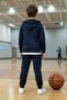 2-Piece Zip-Up Slam Dunk Basketball Print Boys' Tracksuit Set (Top and Bottom) - 4