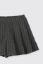Baby Girl Glitter Striped Anthracite Shorts - 3