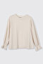 Girls' Long Sleeve Ecru T-Shirt - 3
