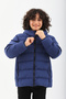 Girl's Boy's Water and Windproof, Inner Fleece, Hooded, Pocketed, Winter, Inflatable Jacket & Coat RB-450 - 2