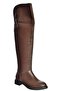 V973801009 Brown Low Heeled Over-The-Knee Classic Women's Riding Boots - 6