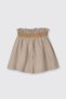 Girl's Muslin Beige Shorts - 3