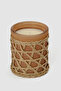 Woven Detail Caramel Cedarwood & Citrus Candle 200G - 3