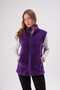 Women's Purple Mock Neck Plush Vest