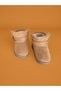 Unisex Baby Kids Winter Camel Velcro School Nursery Slippers Shoes - 6