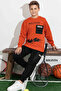 Boys' Tracksuit Set Three Thread Sh Fleece-Lined Children's Tracksuit Winter Bottom Top Set - 4