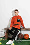 Boys' Tracksuit Set Three Thread Sh Fleece-Lined Children's Tracksuit Winter Bottom Top Set