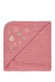 Hooded Towel (Flowers) Pink - 2
