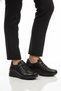 Black Genuine Leather Anatomical Women's Casual Shoes Plv144 Z
