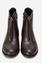 Women's Zippered Flat Heel Boots Real Leather Rc 323 - 5