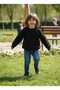 Thessaloniki Knitted Crew Neck Unisex Sweater Raglan Sleeve Stitch-Free Domestic Production School-Nursery-Daily - 5