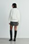 Ecru Rani Polo Neck Oversize Sweater - 5