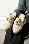 Vela Beige Short Pile Elegant Engagement Dowry Set Guest House Slippers - 4