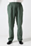 Men's Elastic Waist Pocket Hajj Umrah Muslin Pants - Green (Ans) - 5