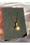 Gold Steel Oyster Necklace